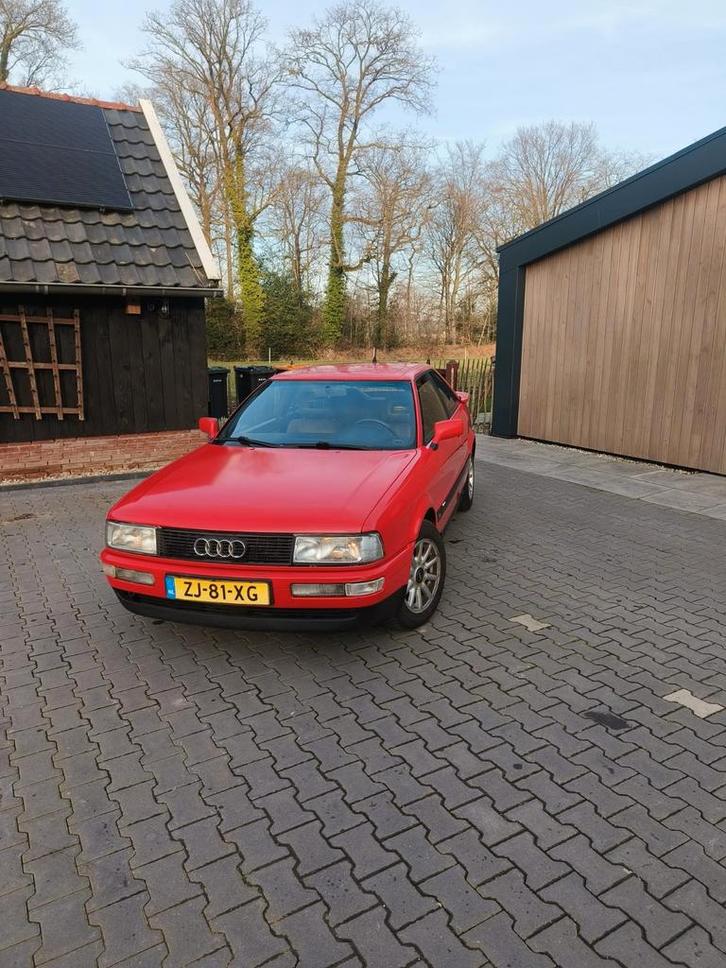 Audi Coupe 2.3 E U9 1991 Rood, Auto's, Audi, Particulier, Coupe, Benzine, Coupé, Handgeschakeld, Origineel Nederlands, Rood, Grijs