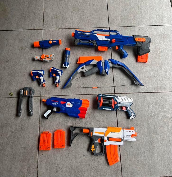 Nerf set, Kinderen en Baby's, Speelgoed | Buiten | Actiespeelgoed, Gebruikt, Ophalen