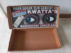 Zeer oude doos kwatta chocola, Verzamelen, Ophalen of Verzenden, Zo goed als nieuw, Verpakking