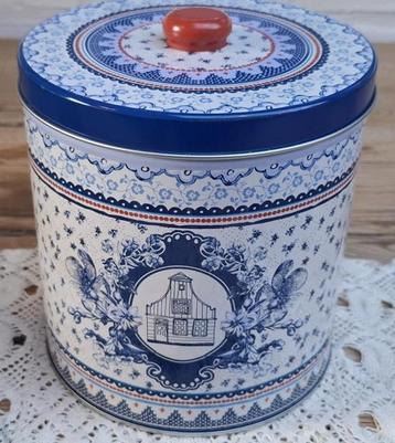 Groot Albert Heijn voorraad blik met blauw motief, Holland beschikbaar voor biedingen