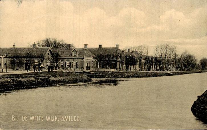 Smilde - Bij de Witte Wijk, Verzamelen, Ansichtkaarten | Nederland, Gelopen, Utrecht, Voor 1920, Ophalen of Verzenden