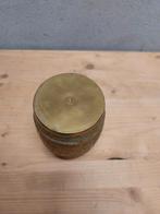 Handgegraveerde messing pot met deksel – wayangmotief –, Antiek en Kunst, Antiek | Koper en Brons, Ophalen of Verzenden, Brons