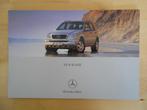 Mercedes W163 M-Klasse Brochure 2001 ML 270 320 400 500 55 A, Ophalen, Mercedes, Zo goed als nieuw, Mercedes-Benz