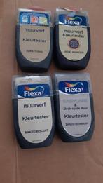Flexa verftesters bruintinten, Doe-het-zelf en Verbouw, Verf, Beits en Lak, Gebruikt, Bruin, Ophalen of Verzenden, Verf
