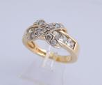Brede 14 karaat Gouden Ring Baguette Damesring M17, Jw, Verzenden, Nieuw, 17 tot 18