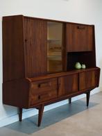 Vintage mid century highboard kast jaren 50/60, Ophalen, Gebruikt, 150 tot 200 cm, 25 tot 50 cm