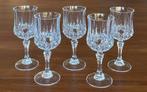 5 Cristal d’Arques Longchamp kleine wijnglazen, Ophalen of Verzenden, Zo goed als nieuw, Overige typen