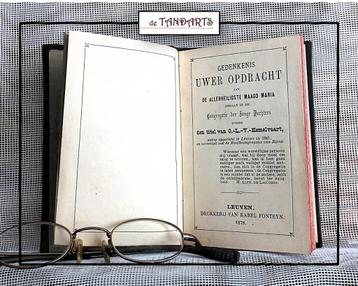 Gedenkenis uwer Opdracht, 1878 uitgave beschikbaar voor biedingen