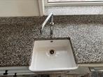 Handgemaakt keukenblok met wasbak, Ophalen, Gebruikt, Wit, 200 cm of meer