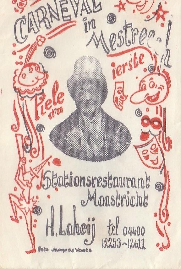 carneval in Mestreech - Piele d'n ierste - carnaval station, Verzamelen, Ophalen of Verzenden
