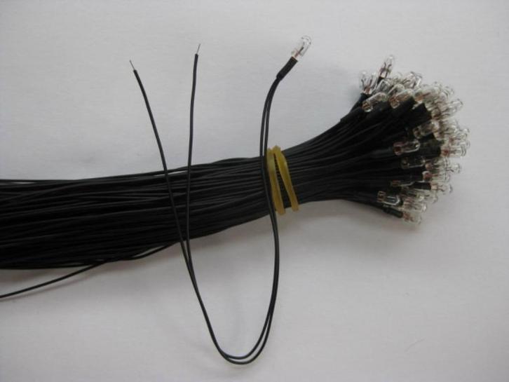 kraallampje met 20cm aansluitdraad 6V (114W), Hobby en Vrije tijd, Modeltreinen | N-Spoor, Nieuw, Brug, Tunnel of Gebouw, Gelijkstroom