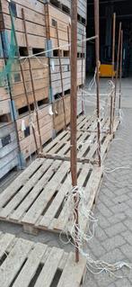 Pallets met ijzeren staanders, Tuin en Terras, Ophalen, Gebruikt, Minder dan 180 cm