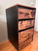 Ladekastje werkkamer op wieltjes met dossierlade, Ophalen, Zo goed als nieuw, 3 of 4 laden, Minder dan 100 cm