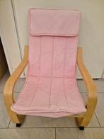 Ikea Poang kinderstoel met blauwe hoes, Ophalen of Verzenden, Zo goed als nieuw