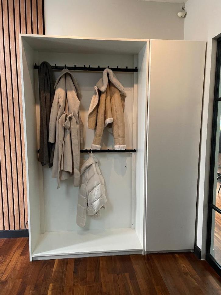 garderobekast/halkast wit mdf, Huis en Inrichting, Kasten | Kledingkasten, Zo goed als nieuw, 200 cm of meer, 150 tot 200 cm, 25 tot 50 cm