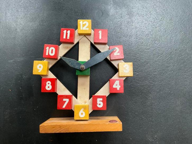 Vintage SIO klok 1953 Rokus en Corry van Blokland zeldzaam!, Antiek en Kunst, Kunst | Designobjecten, Ophalen of Verzenden