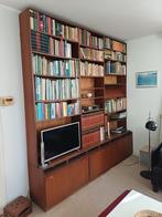 Vintage wandmeubel, boekenkast, Ophalen of Verzenden