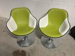 2 retro draaibare kuipstoelen, Huis en Inrichting, Ophalen, Kunststof, Twee, Overige kleuren