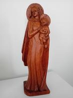 Houtgesneden standbeeld van Madonna met kind, Ophalen of Verzenden