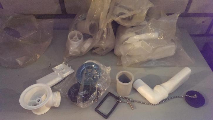 Gootsteen onderdelen, Doe-het-zelf en Verbouw, Sanitair, Gebruikt, Rvs, Ophalen