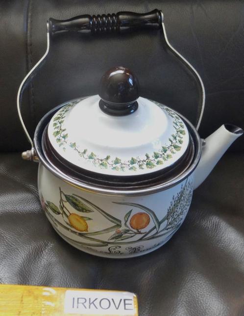 EMAILLE KETEL * NIEUW Kleurrijk *, Huis en Inrichting, Keuken | Potten en Pannen, Nieuw, Overige typen, Overige materialen, Verzenden