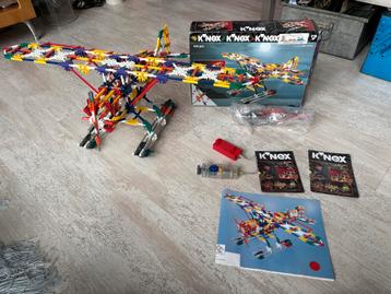 Vintage Knex Vliegtuig 23022 Compleet met Motor & Doos beschikbaar voor biedingen