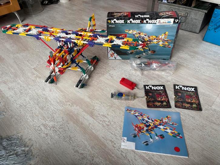 Vintage Knex Vliegtuig 23022 Compleet met Motor & Doos, Verzamelen, Speelgoed, Zo goed als nieuw, Ophalen of Verzenden