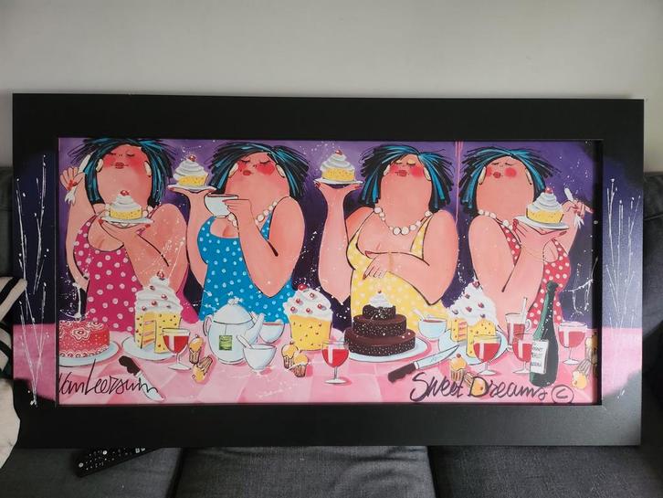Van Leersum - Dikke Vrouwen - Sweet Dreams, Antiek en Kunst, Kunst | Overige Kunst, Ophalen of Verzenden