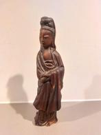 Guanyin in hout, China, Omstreeks 1800, 16cm Aziatica, Antiek en Kunst, Ophalen of Verzenden