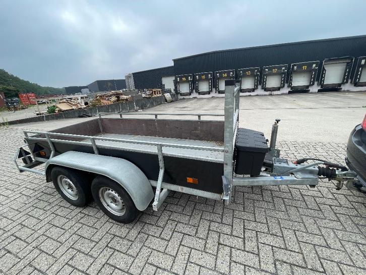 Dubbelasser aanhangwagen, Auto diversen, Aanhangers en Bagagewagens, Gebruikt, Ophalen