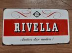 rivella anders dan anders emaille bord licht beschadigd, Ophalen of Verzenden