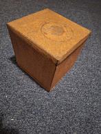 Vintage Blik - Decoratief Vierkant, Minder dan 50 cm, Gebruikt, Minder dan 50 cm, Ophalen of Verzenden