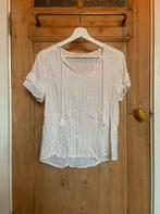 Witte blouse met gouden strepen - Costes - XS, Ophalen of Verzenden, Zo goed als nieuw, Maat 34 (XS) of kleiner, Wit