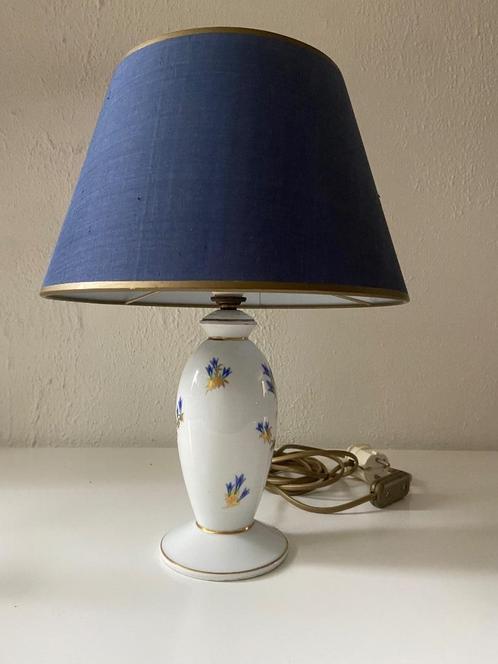 Lamp, porcerleinen voet Rosenthal, 1910, art deco motief, Huis en Inrichting, Lampen | Tafellampen, Gebruikt, Minder dan 50 cm