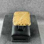 Gouden Ring | 18k | 12,06g | monogram D/B | mt 18,5 | 393014, Sieraden, Tassen en Uiterlijk, Ringen, 18 tot 19, Gebruikt, Ophalen of Verzenden