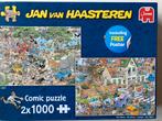 Jan van Haasteren 2 in 1 doos, Hobby en Vrije tijd, Ophalen, 500 t/m 1500 stukjes, Zo goed als nieuw, Legpuzzel