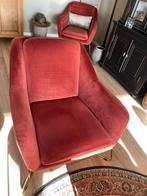 Twee prachtige terracotta fauteuils., Ophalen, Minder dan 75 cm, Zo goed als nieuw, 50 tot 75 cm