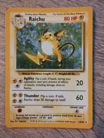 Raichu 14/102 Base Set Pokemonkaart, Ophalen of Verzenden, Gebruikt, Losse kaart, Foil