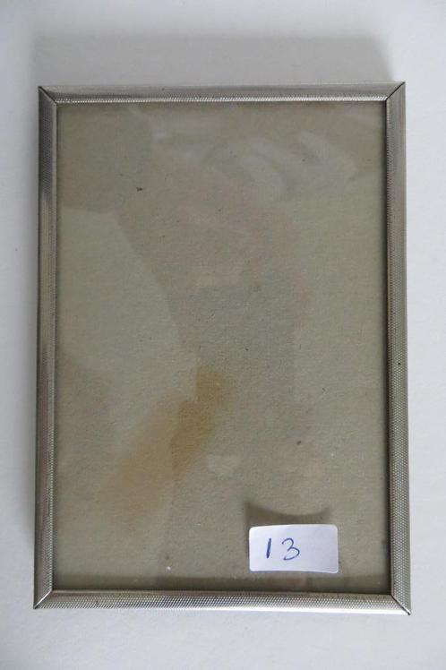 5 stuks oude fotolijstjes, zilverkleurig, diverse soorten, Antiek en Kunst, Antiek | Woonaccessoires, Ophalen of Verzenden