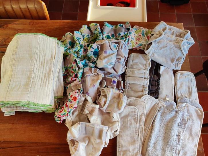 Groot pakket wasbare luiers Blumchen Popolini mio XS prefold, Kinderen en Baby's, Babykleding | Baby-kledingpakketten, Gebruikt