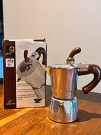 Giulia Moka Pot - 1/2 kop - Vintage Houten Handgreep, Antiek en Kunst, Ophalen of Verzenden