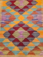 Prachtige handgeweven oosterse kelim 138x77, Info@SlatsAntiek.nl, Crème, 100 tot 150 cm, Vof Slats Antiek