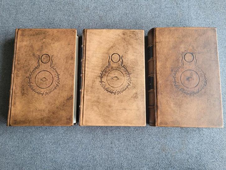 The Lord of the Rings boekenset leer gebonden handwerk, Antiek en Kunst, Antiek | Boeken en Bijbels, Ophalen of Verzenden