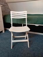 4 Witte klap stoelen., Ophalen, Zo goed als nieuw, Kunststof