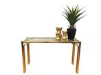 Console Tafel Faux Bamboo , Italië, Jaren 70, Huis en Inrichting, Ophalen, Gebruikt, 100 tot 150 cm, Modern , Hollywood Regency, stijlvol