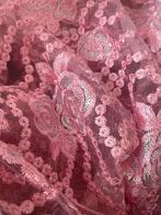 Mega lap kant pailletten roze coquette cute stof, Hobby en Vrije tijd, Stoffen en Lappen, Nieuw, Ophalen of Verzenden, 120 cm of meer