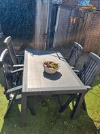 Tuinset, Tuin en Terras, Tuinsets en Loungesets, Ophalen, 4 zitplaatsen, Kunststof, Gebruikt