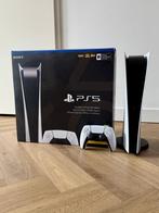 PlayStation 5 Digital Edition – Als nieuw incl. doos, kabels, Spelcomputers en Games, Spelcomputers | Sony PlayStation 5, Ophalen of Verzenden