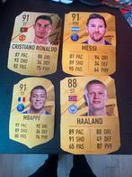 Voetbal Kaarten - Ronaldo, Messi, Mbappé, Haaland, Ophalen of Verzenden, Zo goed als nieuw, Overige sporten, Spelerskaart