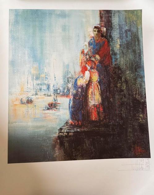 Affiche “Staveren” Toos van Holstein 1997, Antiek en Kunst, Kunst | Litho's en Zeefdrukken, Ophalen of Verzenden